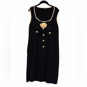 Alex Marie Sleeveless Sweater Dress with Flower and Bow Detail
